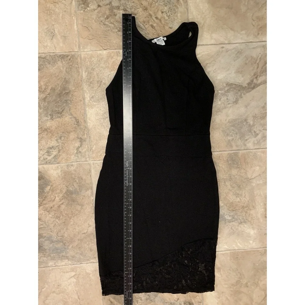 Bar‎ III Dress Women's Size Small Black Sleeveless Lace Bottom